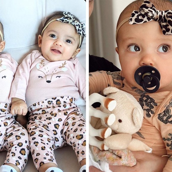 Mixed Holiday Bow Set of 6 in Soft & Super Stretchy Nylon Headband - Picture 4 of 7